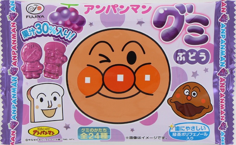  不二家　アンパンマングミ（ぶどう）